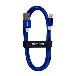 1663025 PERFEO Кабель для iPhone, USB - 8 PIN (Lightning), синий, длина 3 м. (I4312)