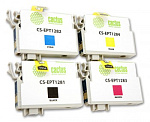 727383 Картридж струйный Cactus CS-EPT1285 T1285 черный/голубой/пурпурный/желтый набор (31мл) для Epson Stylus SX125/SX425W/SX420W/S22/Office BX305F/BX305FW