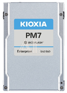 SSD накопитель KIOXIA Enterprise SSD 2,5"(SFF), PM7-R, 7680GB (7.68TB), SAS 24G (SAS-4, 22,5Gbit/s), R4200/W4100MB/s, IOPS(R4K) 720K/175K, MTTF 2,5M,