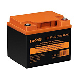 1938791 Exegate EX282979RUS Аккумуляторная батарея ExeGate HR 12-40 (12V 40Ah, под болт М6)