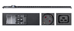 Cabeus PDU-32-16S-8C19-B-T Блок розеток для 19" шкафов, вертикальный, 16 розеток Schuko, 8 розеток IEC 320 C19, 32А, автомат защиты, алюминиевый корпу
