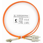 11053350 Cabeus FOP-62-LC-SC-1m Шнур оптический duplex LC-SC 62,5/125 mm 1м LSZH