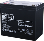 1000527468 Аккумуляторная батарея SS CyberPower RC 12-55 / 12 В 55 Ач Battery CyberPower Standart series RС 12-55, voltage 12V, capacity (discharge 20 h) 55Ah, 1000527468 Аккумуляторная батарея SS CyberPower RC 12-55 / 12 В 55 Ач Battery CyberPower Standart series RС 12-55, voltage 12V, capacity (discharge 20 h) 55Ah,