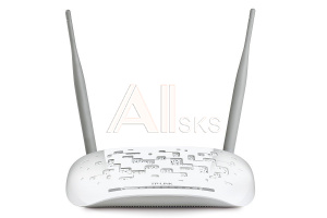 1000248769 Маршрутизатор TP-Link ADSL Wireless N ADSL2+ Modem Router, 4-port RJ-45, Annex A, with ADSL splitter, 802.11n/g/b 300Mbps , 2 detachable antennas, 1 USB 2.0 P