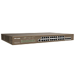 1888674 IP-COM G5328P-24-410W L3 Коммутатор PoE управляемый 24-Ports 10/100/1000 Base-T + 4-Ports 1000 Base-X SFP / 24-Ports PoE (PoE бюджет 370W)