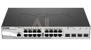 D-Link DGS-1210-20/ME/A1A, Gigabit Smart Switch with 16 10/100/1000Base-T ports and 4 Gigabit SFP ports