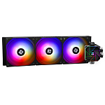 1000773642 Система жидкостного охлаждения/ Thermaltight Aqua Elite 360 V3 (360mm, Black, ARGB/ Fans: 3x120mm, 66.17CFM, 25.6dBA, 1500RPM/ Pump height 53mm,