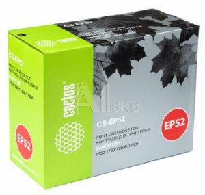 948240 Картридж лазерный Cactus CS-EP52 черный (10000стр.) для Canon LBP 1750/1760/1760E/1760N