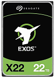 Жесткий диск SEAGATE Exos X22 HDD 3.5" SAS 22Tb, 7200 rpm, 512Mb buffer, 512e/4Kn, CMR, ST22000NM000E, 1 year