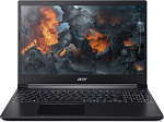 1409272 Ноутбук Acer Aspire 7 A715-75G-58T0 Core i5 10300H 8Gb SSD256Gb NVIDIA GeForce GTX 1650 4Gb 15.6" IPS FHD (1920x1080) Eshell black WiFi BT Cam