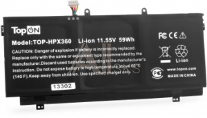1986332 Батарея для ноутбука TopON TOP-HPX360 11.55V 5000mAh литиево-ионная (103333)
