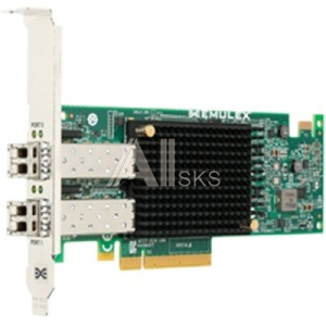 403-BBMF DELL Controller HBA FC Emulex LPe31002-M6-D Dual Port, 16Gb Fibre Channel, With Tranceivers, Full Height