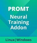 Право на использование программы PROMT Neural Translation Server - Training Addon (для ОС Linux) Max пол-ей 1. Конкурентных л. 1