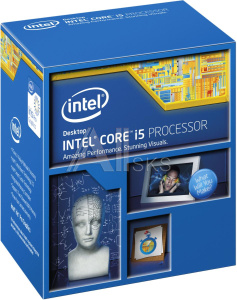 1000233949 Боксовый процессор APU LGA1150 Intel Core i5-4570 (Haswell, 4C/4T, 3.2/3.6GHz, 6MB, 84W, HD Graphics 4600) BOX, Cooler