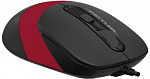 1200652 Мышь A4Tech Fstyler FM10 черный/красный оптическая (1600dpi) USB (4but)