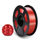 npr_D4861 Филамент NVPRINT Silk PLA+ Red для 3D печати диаметр 1.75мм длина 330 метров масса 1 кг