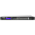 1000648205 Коммутатор QNAP QGD-1602P-C3558-8G 2 x 10 Gb SFP+ and 16 port PoE Budget 200W Multy-Gigabit switch with 2 bay network RAID storage, 16 PoE+ (4 PoE++)