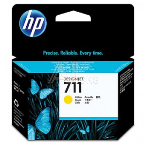 784369 Картридж струйный HP 711 CZ132A желтый (29мл) для HP DJ T120/T520