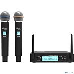 RITMIX RWM-222 Black {2 микрофона: 66 МГц - 74 Мгц, 87.5 МГц - 92 МГц; раб. част.: 40 Гц - 18 000 Гц;чувств.: -105 дБ +/-3 дБ}