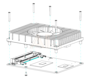 Радиатор с вентилятором TS008-CEM500