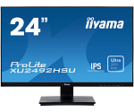 23,8" Iiyama XU2492HSU-B1 1920x1080@75Гц IPS LED 16:9 4ms VGA HDMI DP 2*USB 2.0 5M:1 1000:1 178/178 250cd Tilt Speakers Black