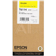 C13T611400 Картридж Epson Singlepack Yellow T611400