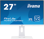 27'' Iiyama ProLite XUB2792HSU-W1 1920x1080@75Гц IPS LED 16:9 4ms VGA HDMI DP 2*USB2.0 80M:1 1000:1 178/178 250cd HAS Pivot Tilt Swivel Speakers White