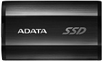 1000582961 Твердотельный накопитель/ ADATA External SSD SE800, 512GB, Type-C, USB 3.2 Gen2, R/W 1000/1000 MB/s, IP68, 73x44x13mm, Black (3 года)