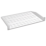 LN-RAF-RMO-1U30-LG LANDE Полка консольная 19" 1U, нагрузка 30 кг, 2 точки крепления, 486х300х44мм, серая