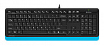 1147528 Клавиатура A4Tech Fstyler FK10 черный/синий USB