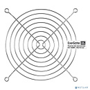 Exegate EX295264RUS Решетка для вентилятора 140x140 ExeGate EG-140MR (140x140 мм, металлическая, круглая, никель)