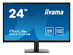 1127861 Монитор Iiyama 23.6" X2474HS-B2 черный VA LED 4ms 16:9 HDMI M/M матовая 3000:1 250cd 178гр/178гр 1920x1080 D-Sub DisplayPort FHD 3.7кг