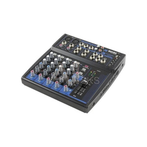 148425 Микшер [GEM-08USB] Gemini [GEM-08USB] аналоговый, 8 каналов, выход на наушники, Bluetooth, USB-проигрыватель файлов в формате MP3/WAV