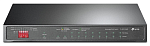 TP-Link TL-SG1210MP, 10-портовый гигабитный с 8 портами PoE+,1 комбо SFP-слот,802.3at/af, питание по PoE 123 Вт,режим PoE до 250 м