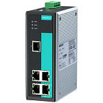 EDS-305 Промышленный 5-портовый неуправляемый коммутатор 10/100 BaseTX Ethernet, резервируемое питание, релейный выход, 0...+60