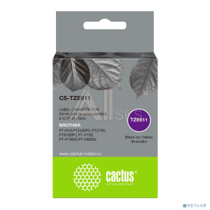 Картридж ленточный Cactus CS-TZE611 черный для Brother 1010/1280/1280VP/2700VP Картридж ленточный Cactus CS-TZE611 черный для Brother 1010/1280/1280VP/2700VP