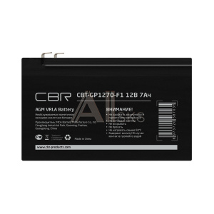 1794757 CBR Аккумуляторная VRLA батарея CBT-GP1270-F1 (12В 7Ач), клеммы F1
