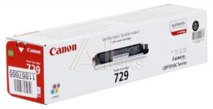 658018 Картридж лазерный Canon 729BK 4370B002 черный (1200стр.) для Canon i-Sensys LBP-7010C/7018C