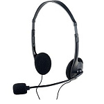 1334522 Perfeo стерео гарнитура накладная CHAT черная PF-CHAT-BLK|PF-FLD-BLK