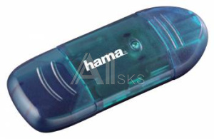 381608 Устройство чтения карт памяти USB2.0 Hama H-114730 синий