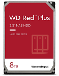 Жесткий диск WD Western Digital HDD SATA 8Tb Red Plus for NAS WD80EFZZ, 5640RPM, 128MB buffer, 1 year
