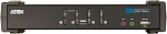 1000170003 Переключатель, электрон., KVM+Audio+USB 2.0, 1 user USB+DVI => 4 cpu USB+DVI, со шнурами USB 4х1.8м., 2560x1600 60Hz DVI-D Dual Link/2048x1536