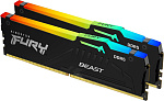 1000688809 Память оперативная/ Kingston 64GB 5200MT/s DDR5 CL40 DIMM (Kit of 2) FURY Beast RGB