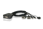 CS22D-A7 ATEN 2-Port USB DVI Cable KVM Switch with Remote Port Selector