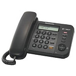 1135688 Panasonic KX-TS2358RUB (черный) {АОН,Caller ID,ЖКД,блокировка набора,выключение микрофона,кнопка "пауза"}