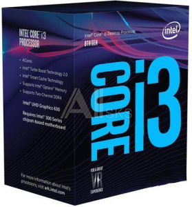 1269947 Процессор Intel CORE I3-9100 S1151 BOX 6M 3.6G BX80684I39100 S RCZV IN