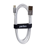 1663011 PERFEO Кабель для iPhone, USB - 8 PIN (Lightning), белый, длина 3 м. (I4302)