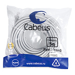 11051979 Cabeus PC-UTP-RJ45-Cat.5e-15m Патч-корд U/UTP, категория 5е, 2xRJ45/8p8c, неэкранированный, серый, PVC, 15м