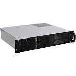 1888868 Procase Корпус 2U server case,0x5.25+8HDD,черный,без блока питания(2U,2U-redundant),глубина 550мм,ATX 12"x9.6", панель вентиляторов 4*80х25 PWM