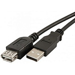 1252404 Defender USB 2.0 кабель удлинительный, USB02-06 ,AM-AF 1.8м, PolyBag, (87456)